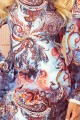 3689282-3 IRENE Sukienka z golfem - niebieski orientalny wzór-5