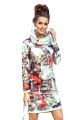 669282-1 IRENE Sukienka z golfem - kolorowy wzór-9