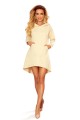 328-1 AMELIA Bluza kangurka z kapturem - BEŻOWA-6 8438 