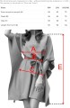 287-46 SOFIA Kobieca sukienka typu motyl z wiązaniem w pasie - ciemny khaki-12 8449 