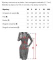 180-4 Koronkowa dopasowana sukienka mini z długim rękawkiem - czarna-12 8451 