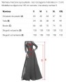 694-2 MIRELLA Elegancka rozkloszowana sukienka maxi z cekinowymi rękawami - czekoladowy brąz-11 8458 