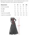 694-2 MIRELLA Elegancka rozkloszowana sukienka maxi z cekinowymi rękawami - czekoladowy brąz-12 8458 