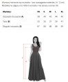 641-5 VIVIENNE gorsetowa rozkloszowana sukienka midi z paskiem - czarna-12 8461 