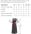 700-1 Rozkloszowana sukienka midi z kopertowym dekoltem i transparentnymi rękawami - czarna-14 8504 