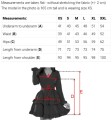 699-1 NELIA Trapezowa sukienka z różą i transparentnymi rękawami - granatowa-9 8508 