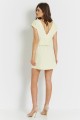 Letnia sukienka LENA o prostym kroju - żółta